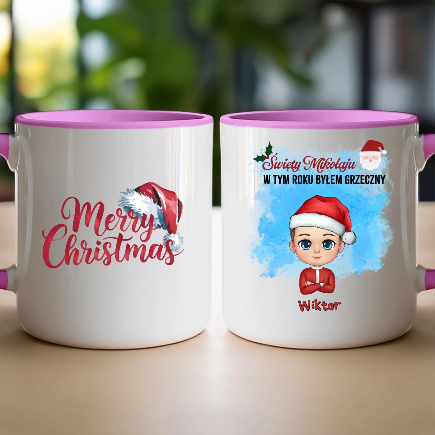 Kubek personalizowany świąteczny dla chłopca #96