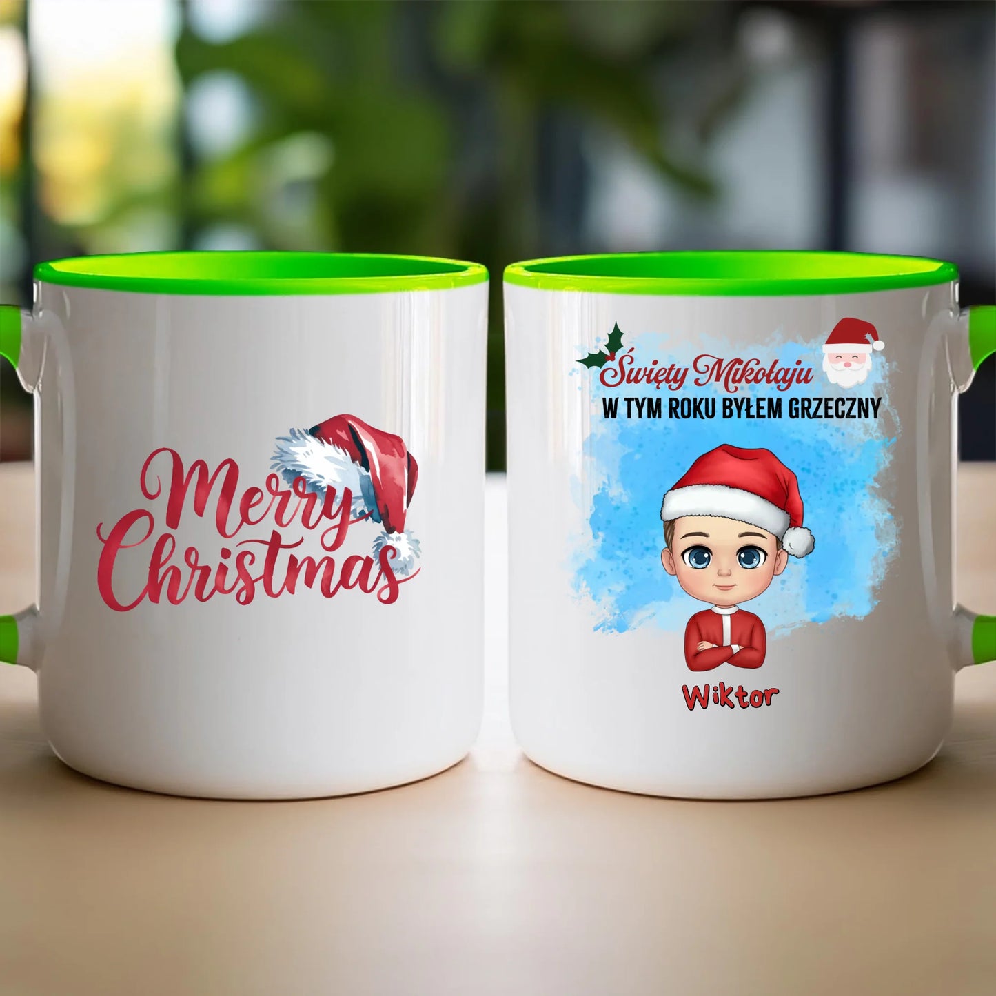 Kubek personalizowany świąteczny dla chłopca #96