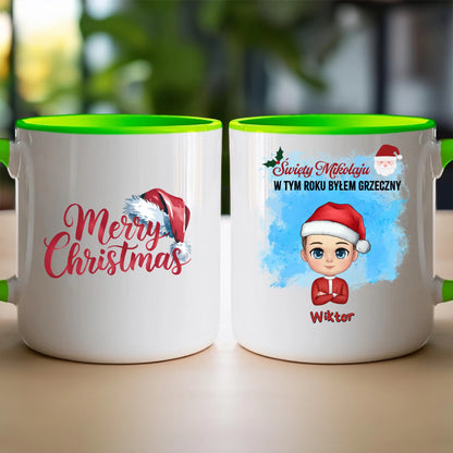 Kubek personalizowany świąteczny dla chłopca #96