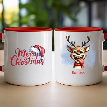 Kubek personalizowany świąteczny - Renifer #18