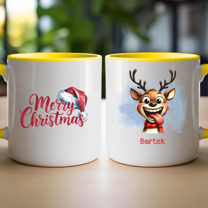 Kubek personalizowany świąteczny - Renifer #18