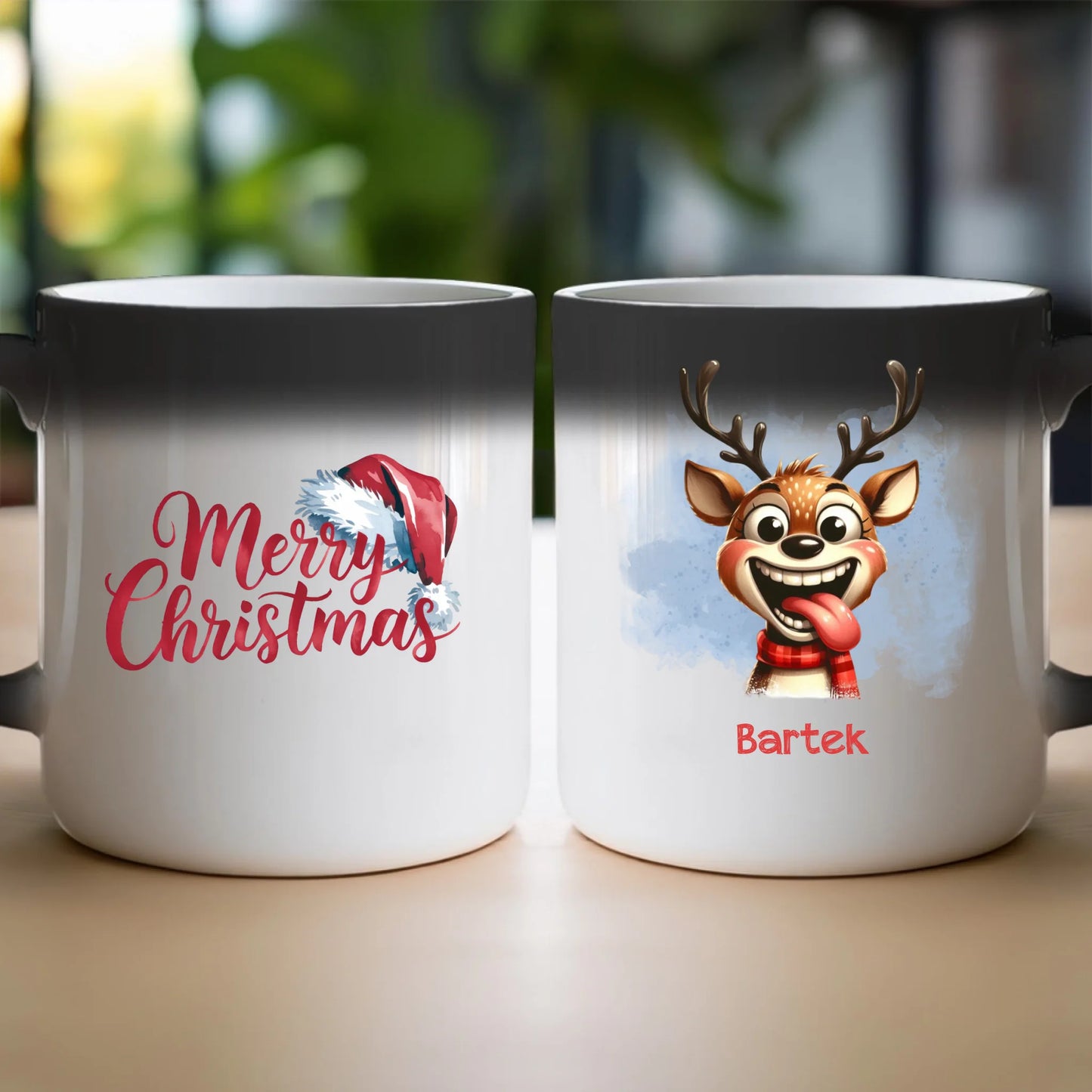 Kubek personalizowany świąteczny - Renifer #18