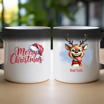 Kubek personalizowany świąteczny - Renifer #18