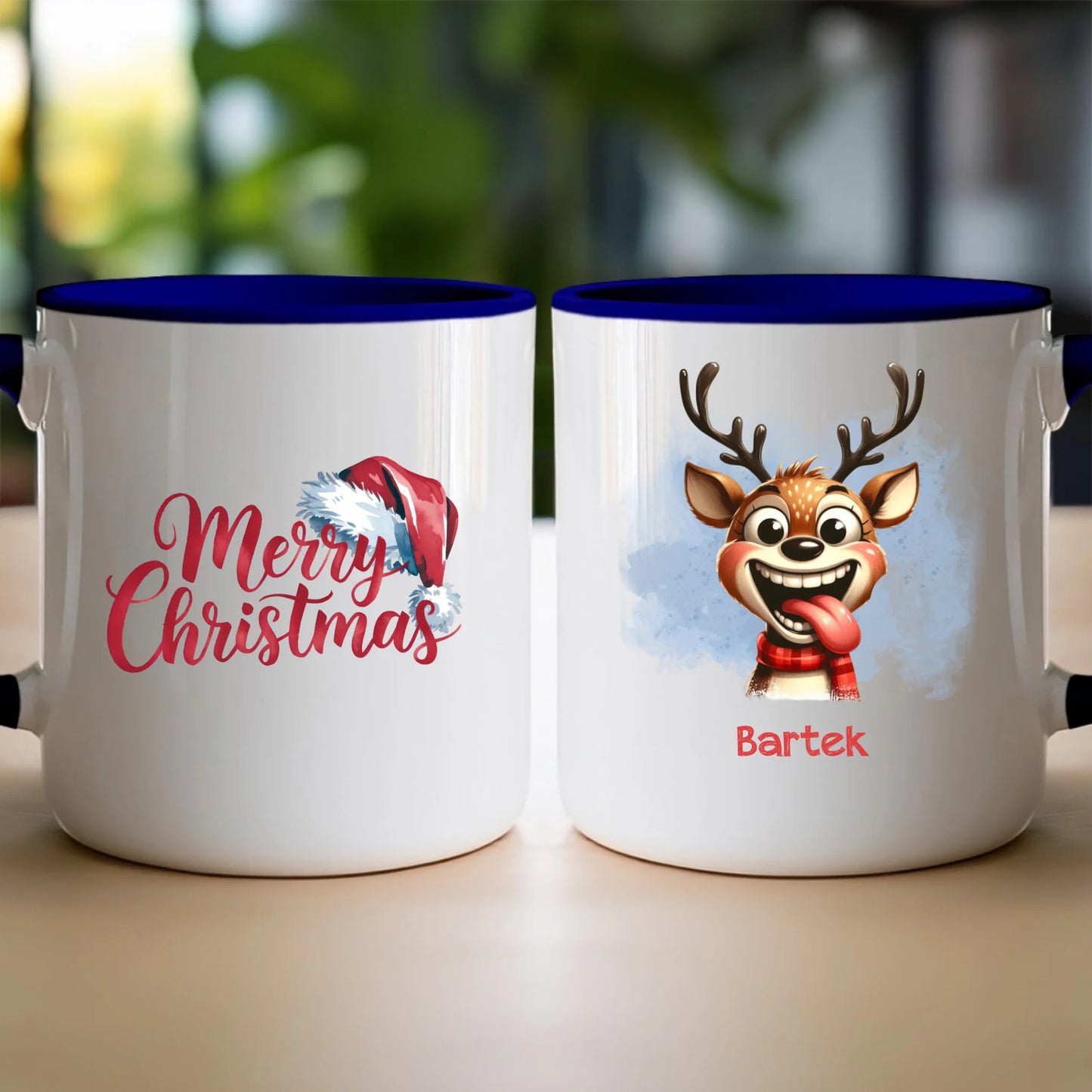 Kubek personalizowany świąteczny - Renifer #18