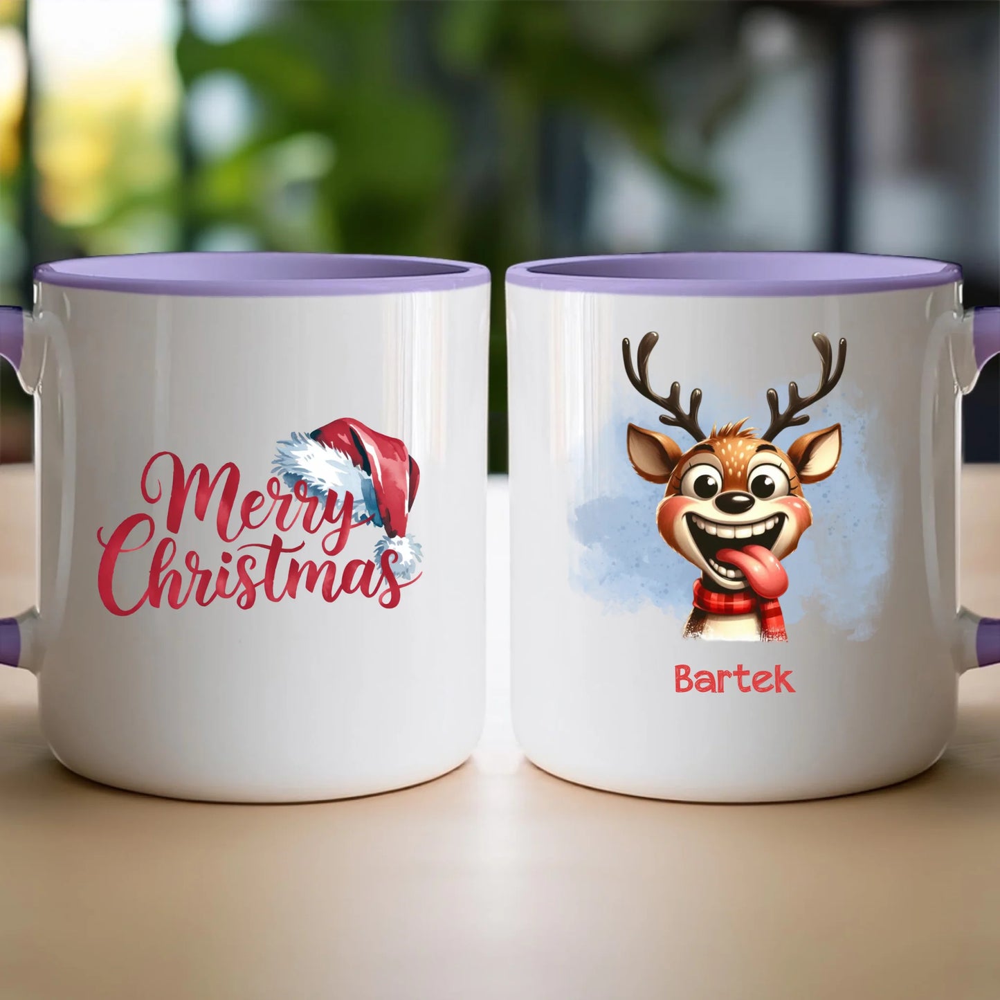 Kubek personalizowany świąteczny - Renifer #18