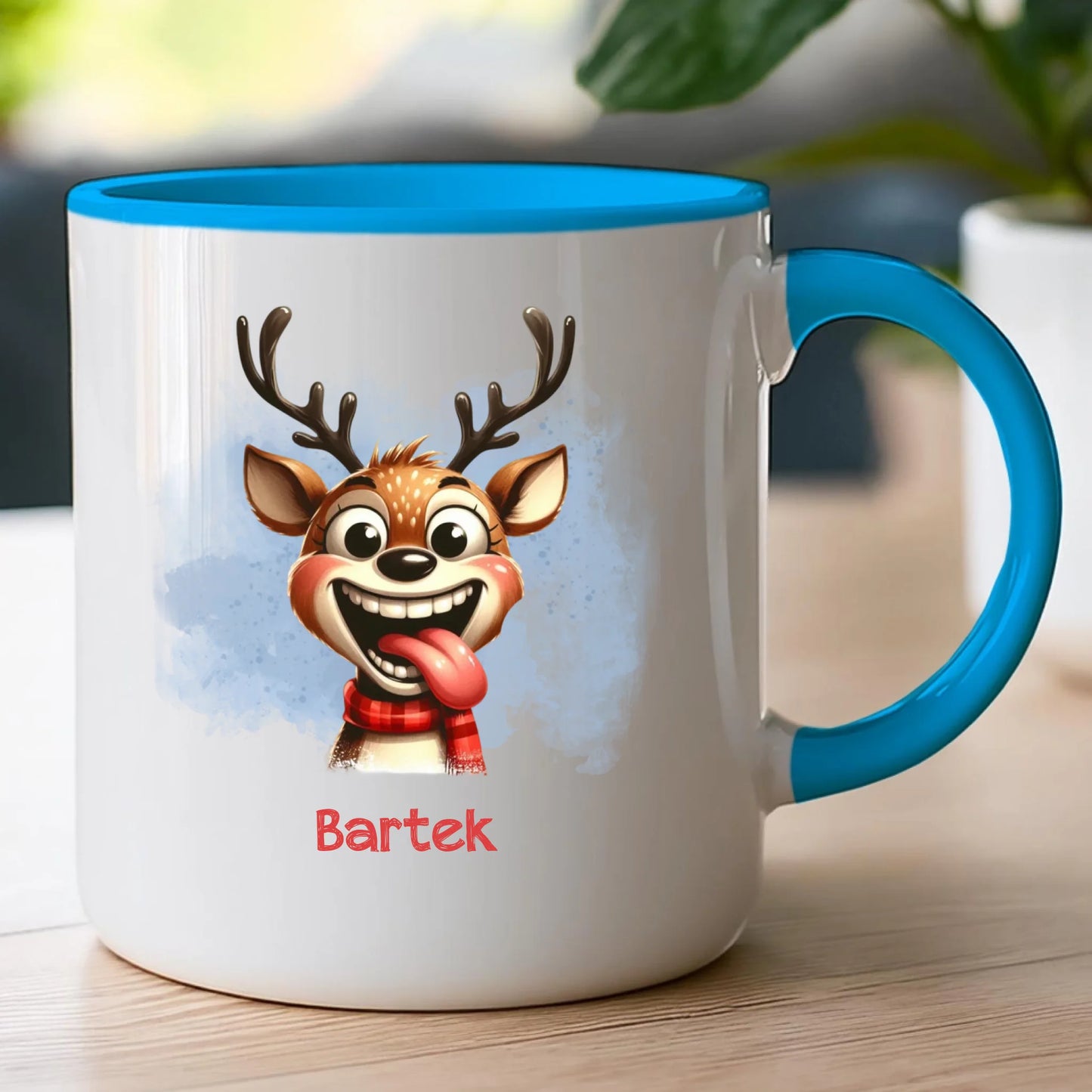 Kubek personalizowany świąteczny - Renifer #18