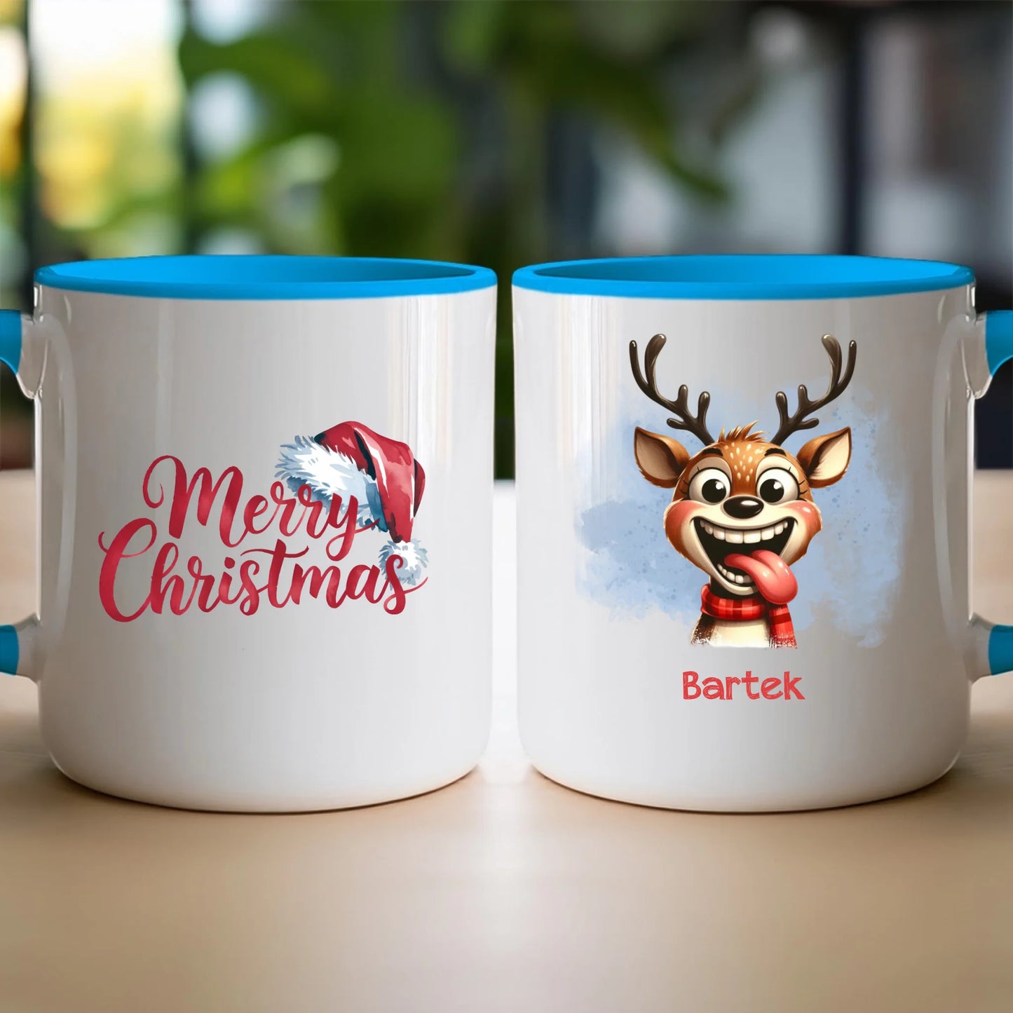 Kubek personalizowany świąteczny - Renifer #18