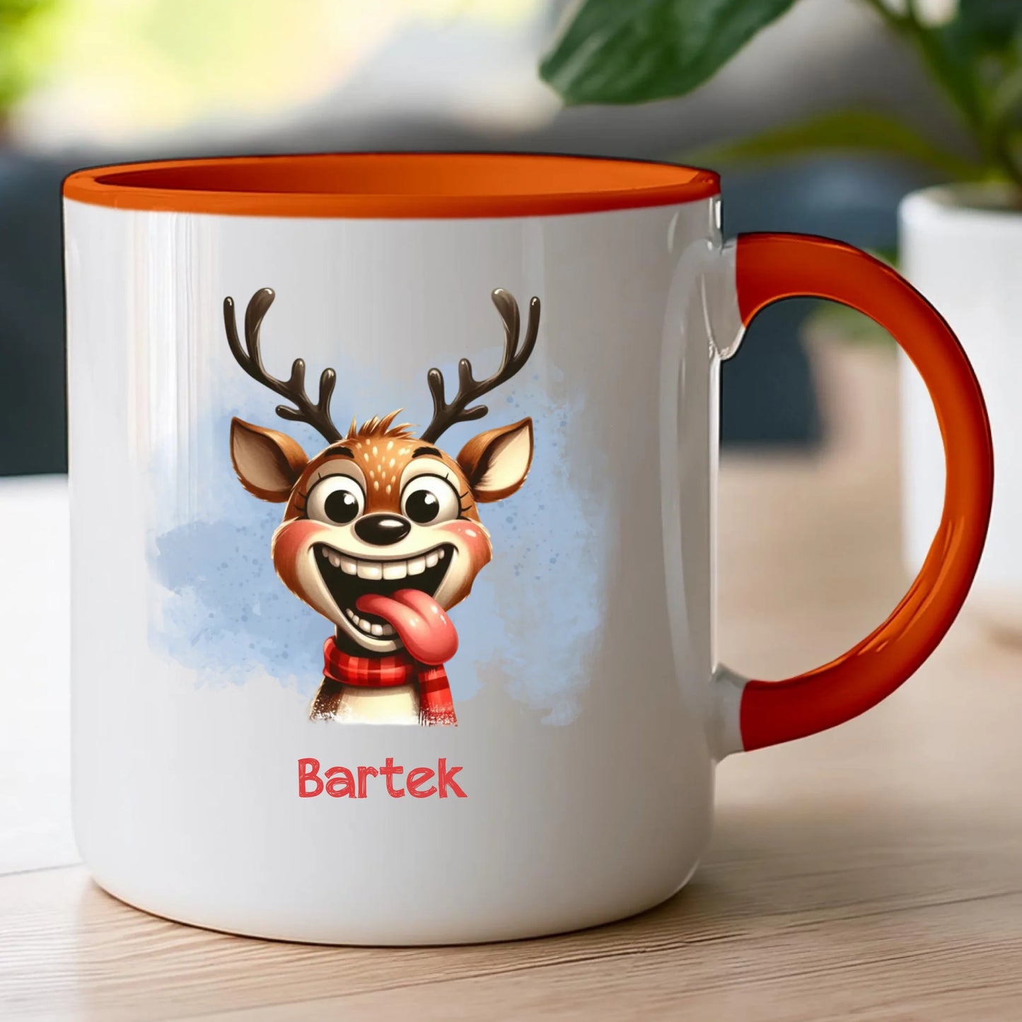 Kubek personalizowany świąteczny - Renifer #18