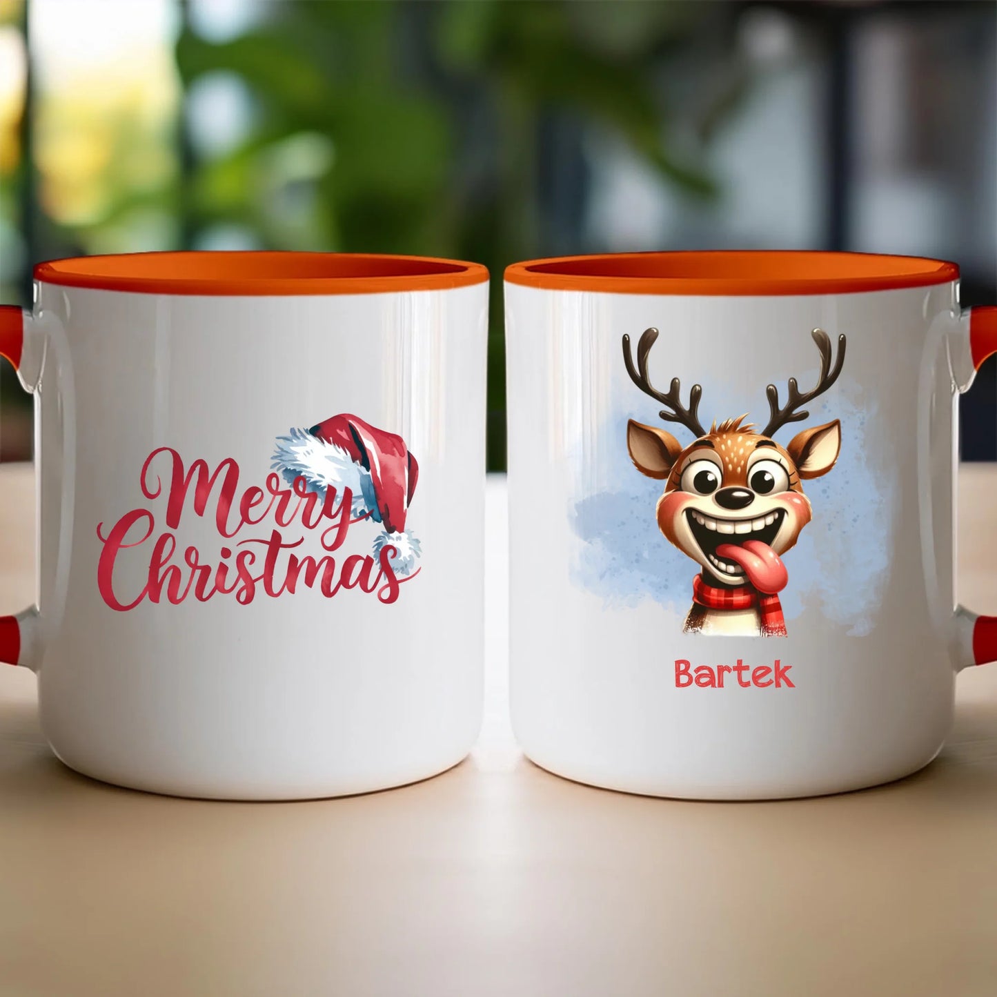 Kubek personalizowany świąteczny - Renifer #18