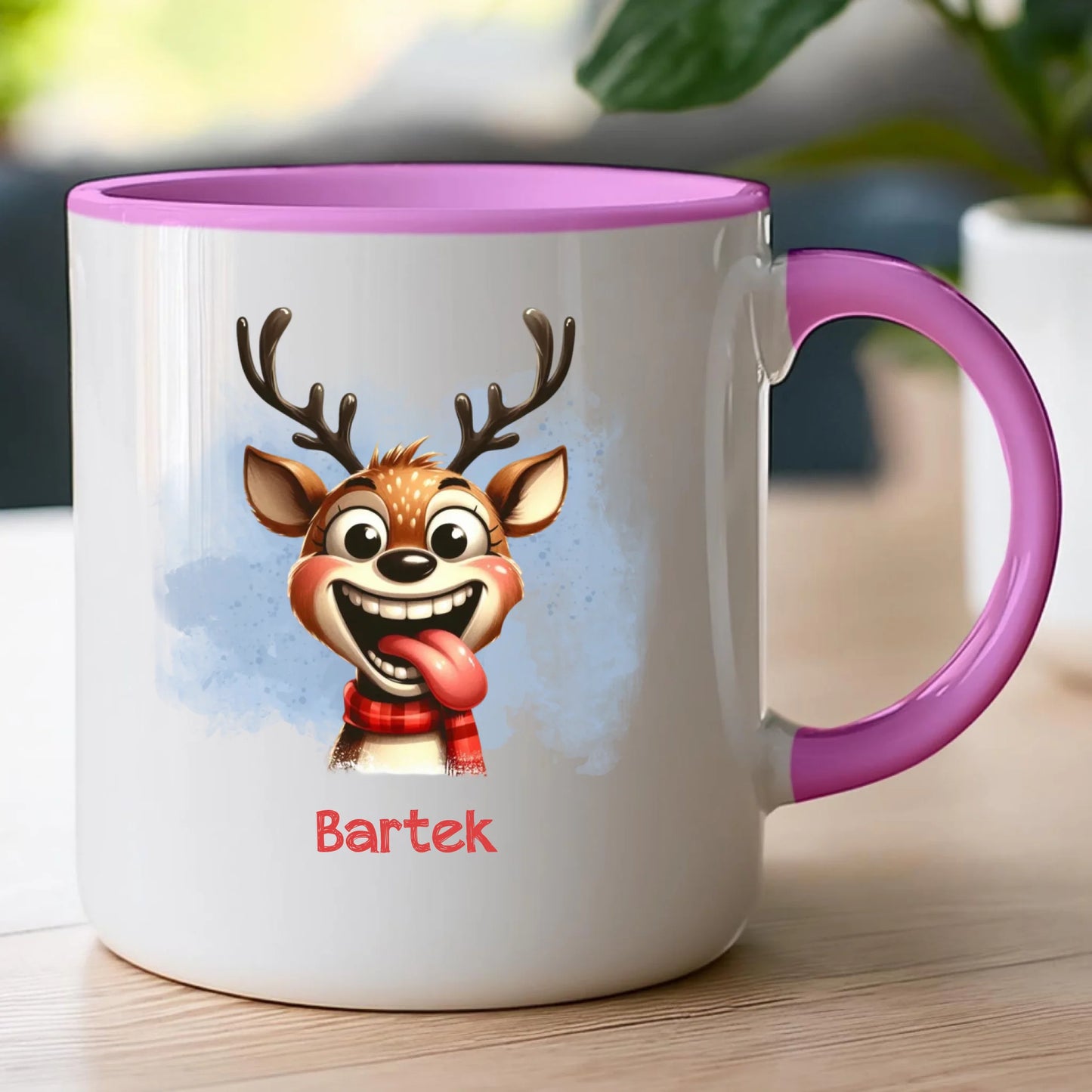Kubek personalizowany świąteczny - Renifer #18