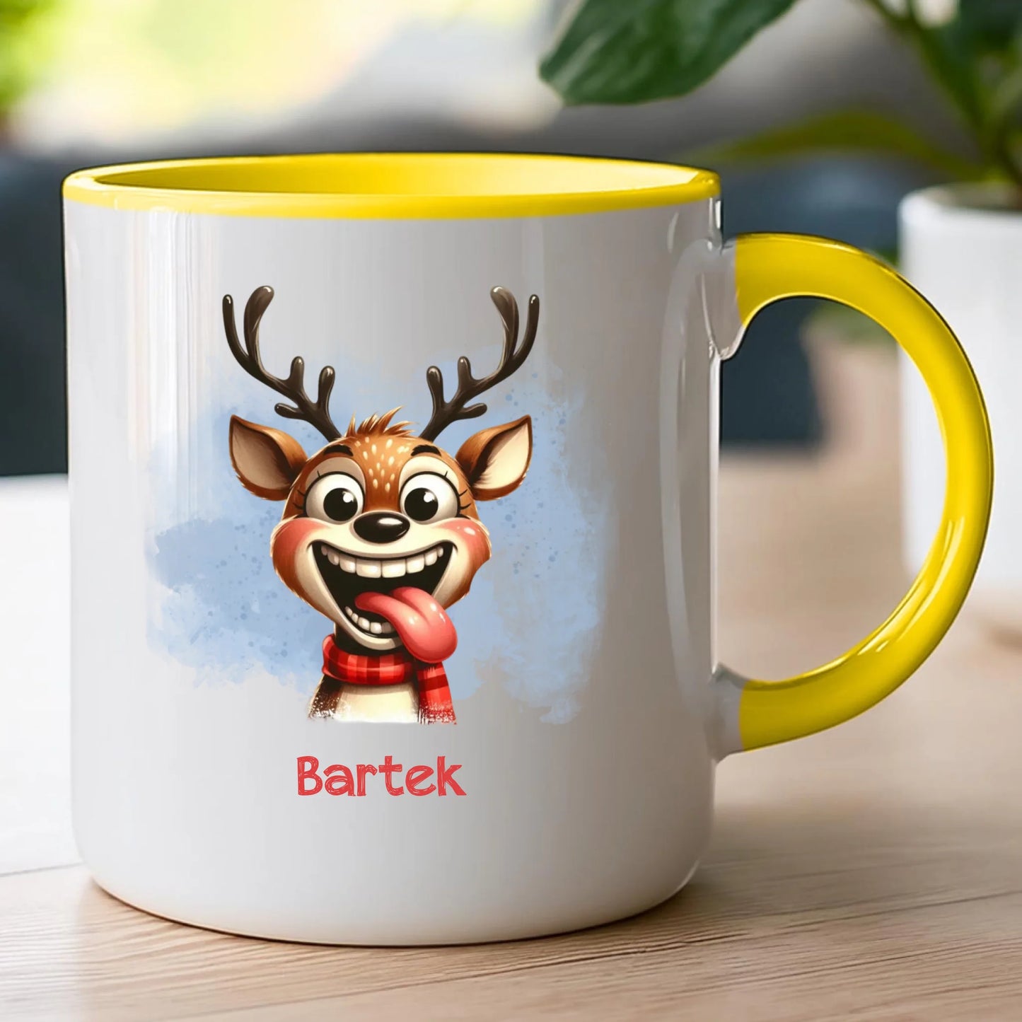 Kubek personalizowany świąteczny - Renifer #18