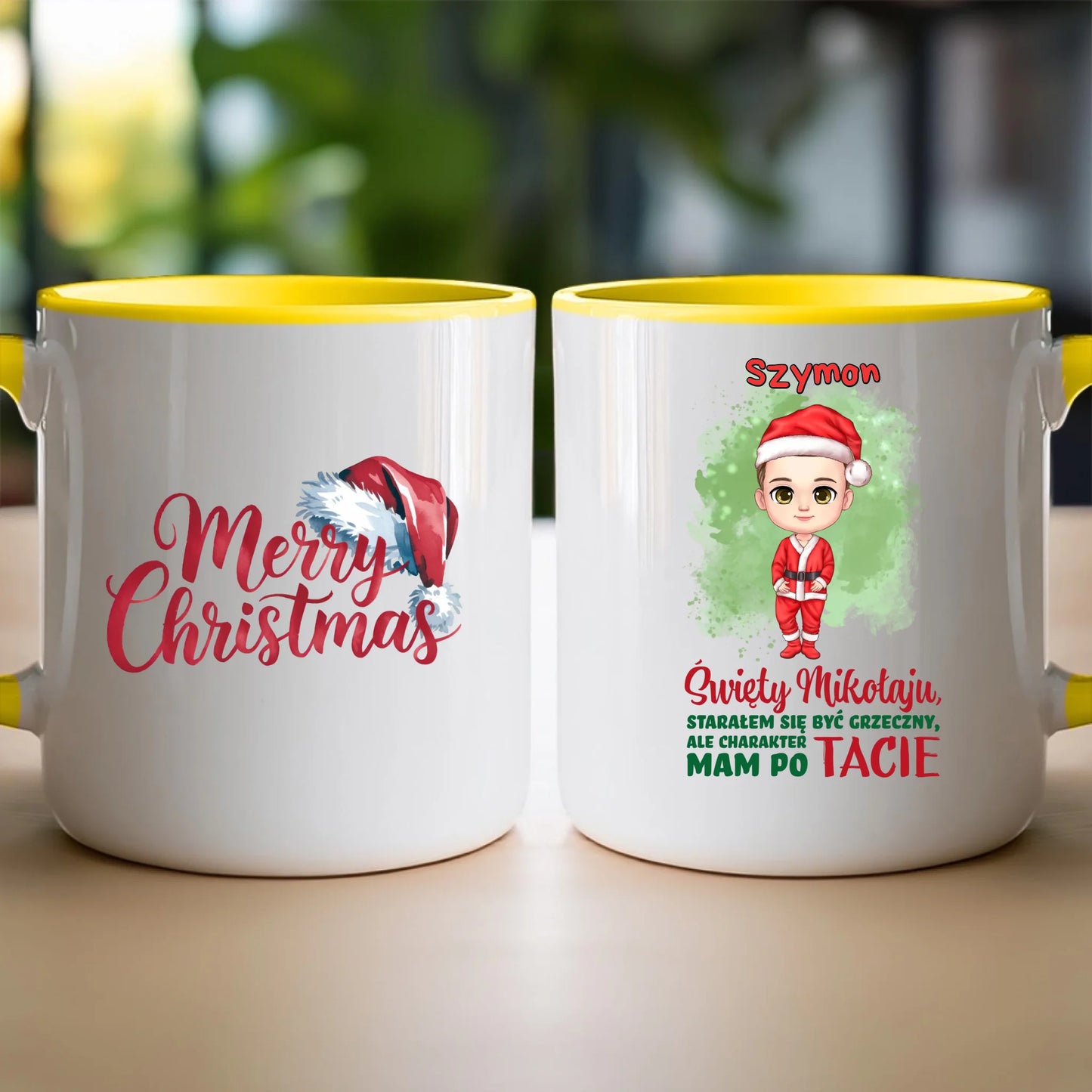 Kubek personalizowany świąteczny dla chłopca #95