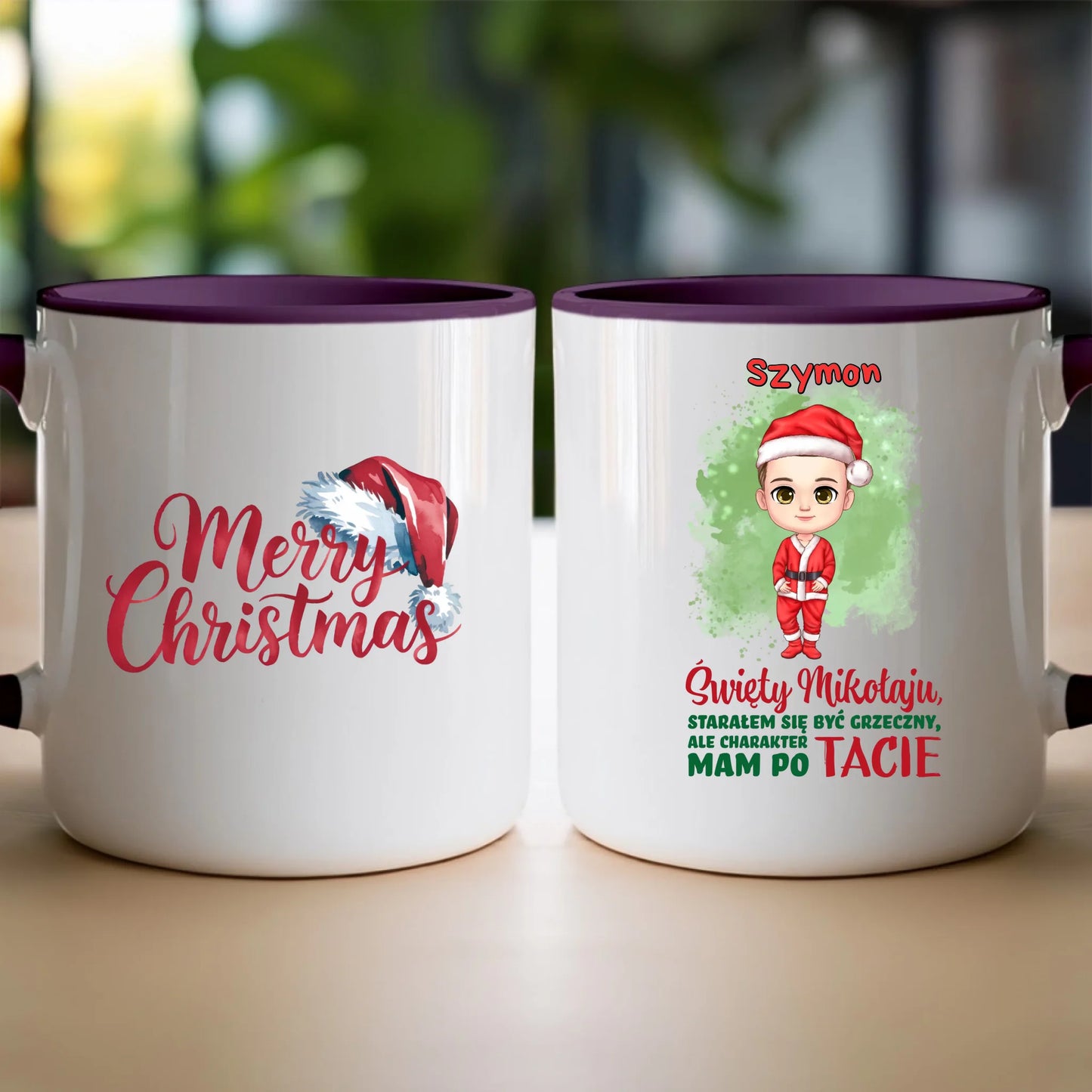 Kubek personalizowany świąteczny dla chłopca #95