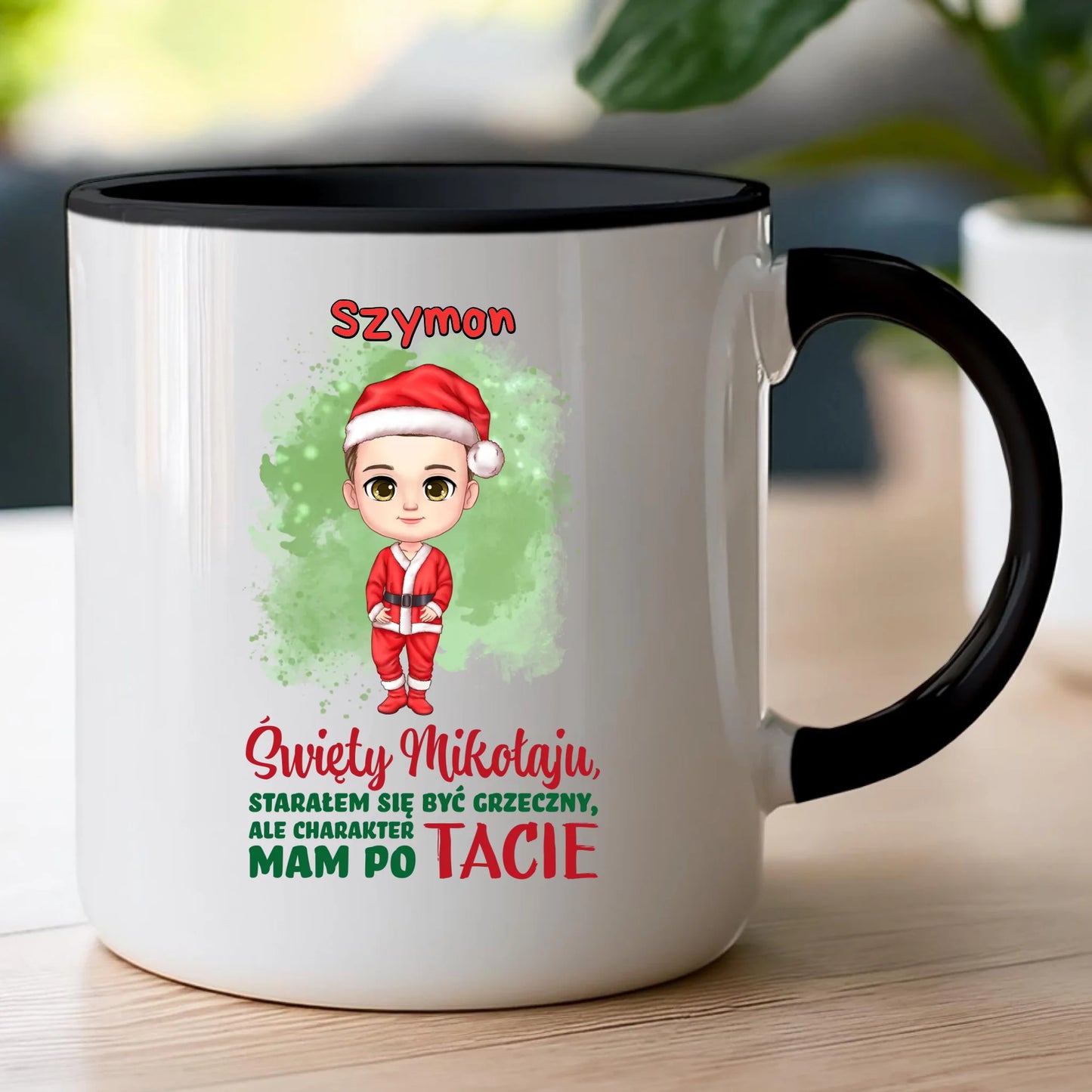 Kubek personalizowany świąteczny dla chłopca #95