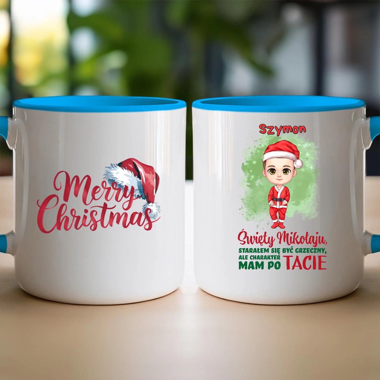 Kubek personalizowany świąteczny dla chłopca #95