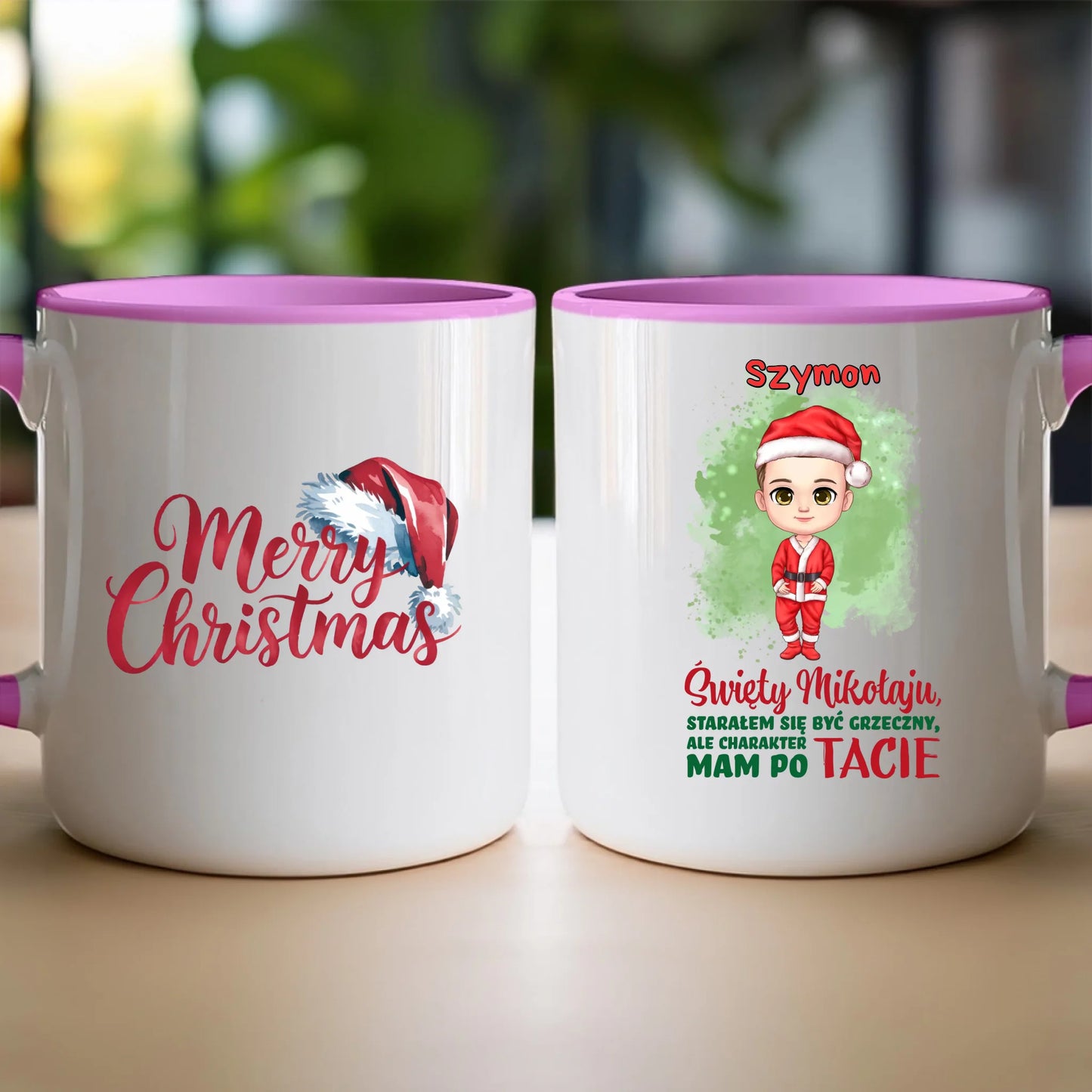 Kubek personalizowany świąteczny dla chłopca #95