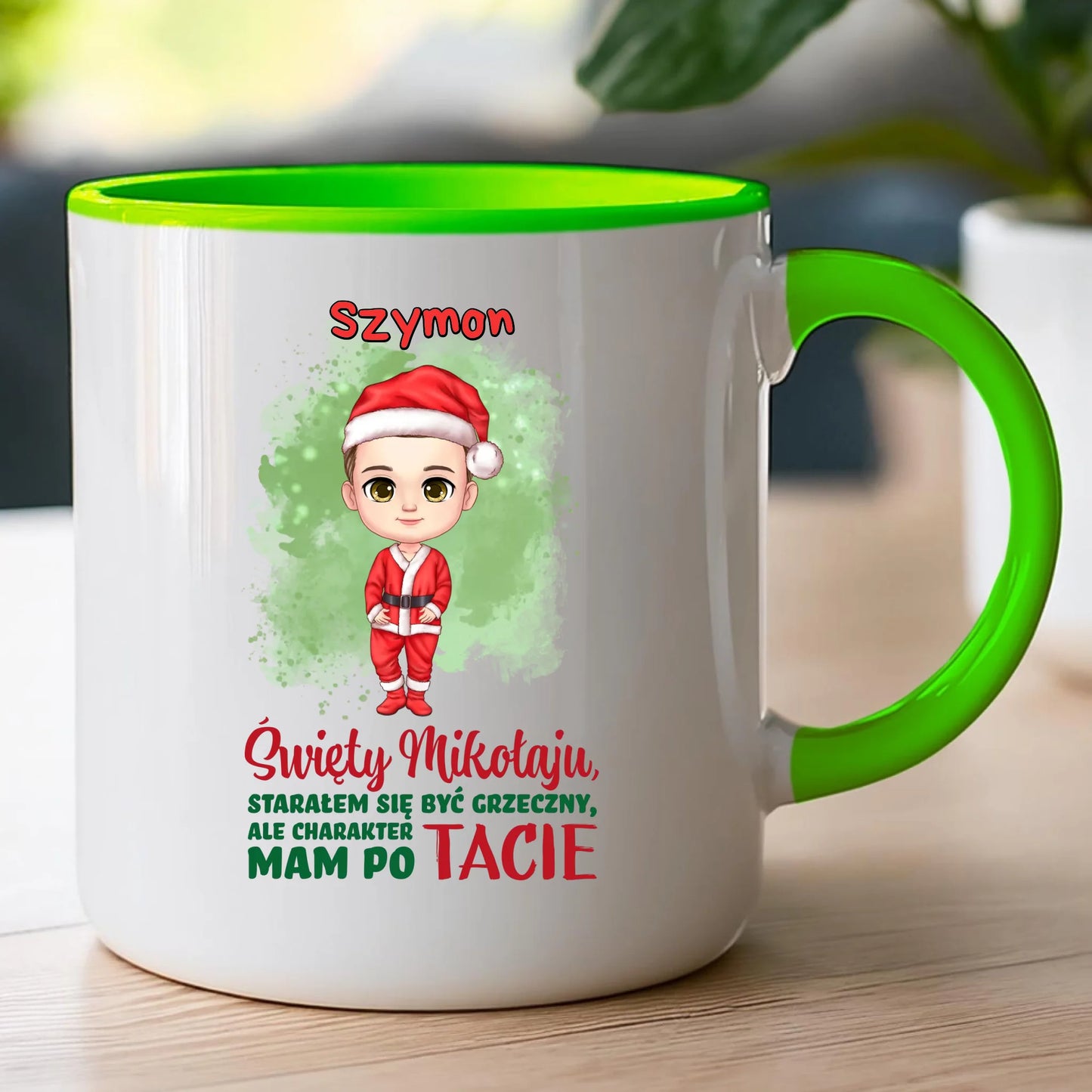 Kubek personalizowany świąteczny dla chłopca #95