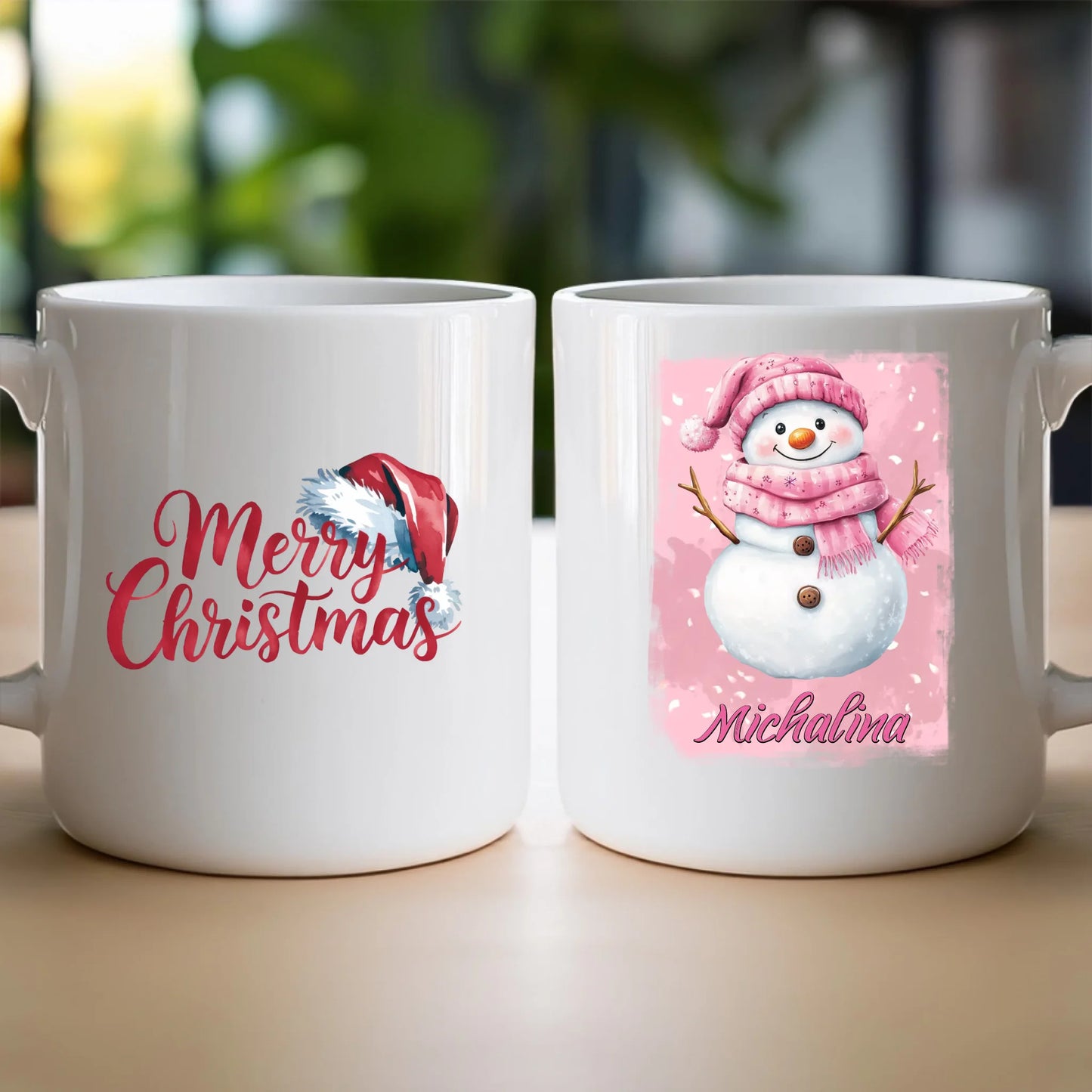 Kubek personalizowany świąteczny - Bałwanek #21