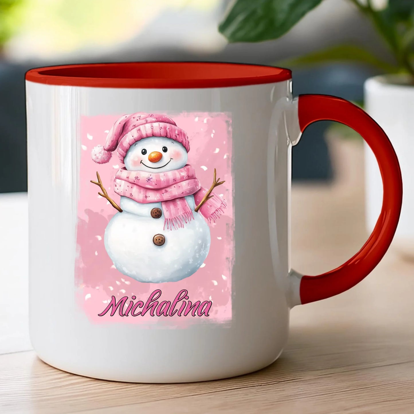 Kubek personalizowany świąteczny - Bałwanek #21