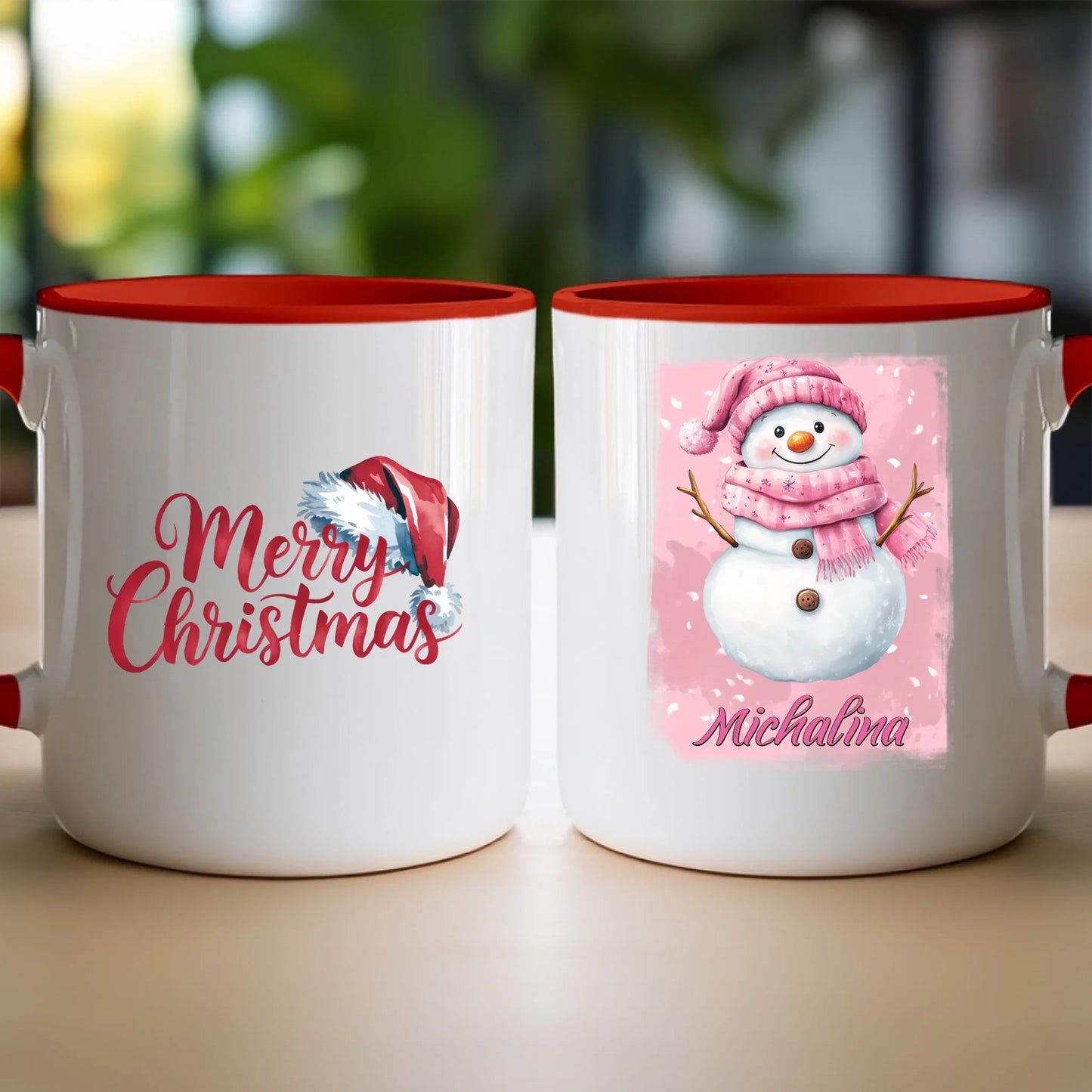 Kubek personalizowany świąteczny - Bałwanek #21