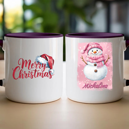 Kubek personalizowany świąteczny - Bałwanek #21