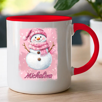 Kubek personalizowany świąteczny - Bałwanek #21