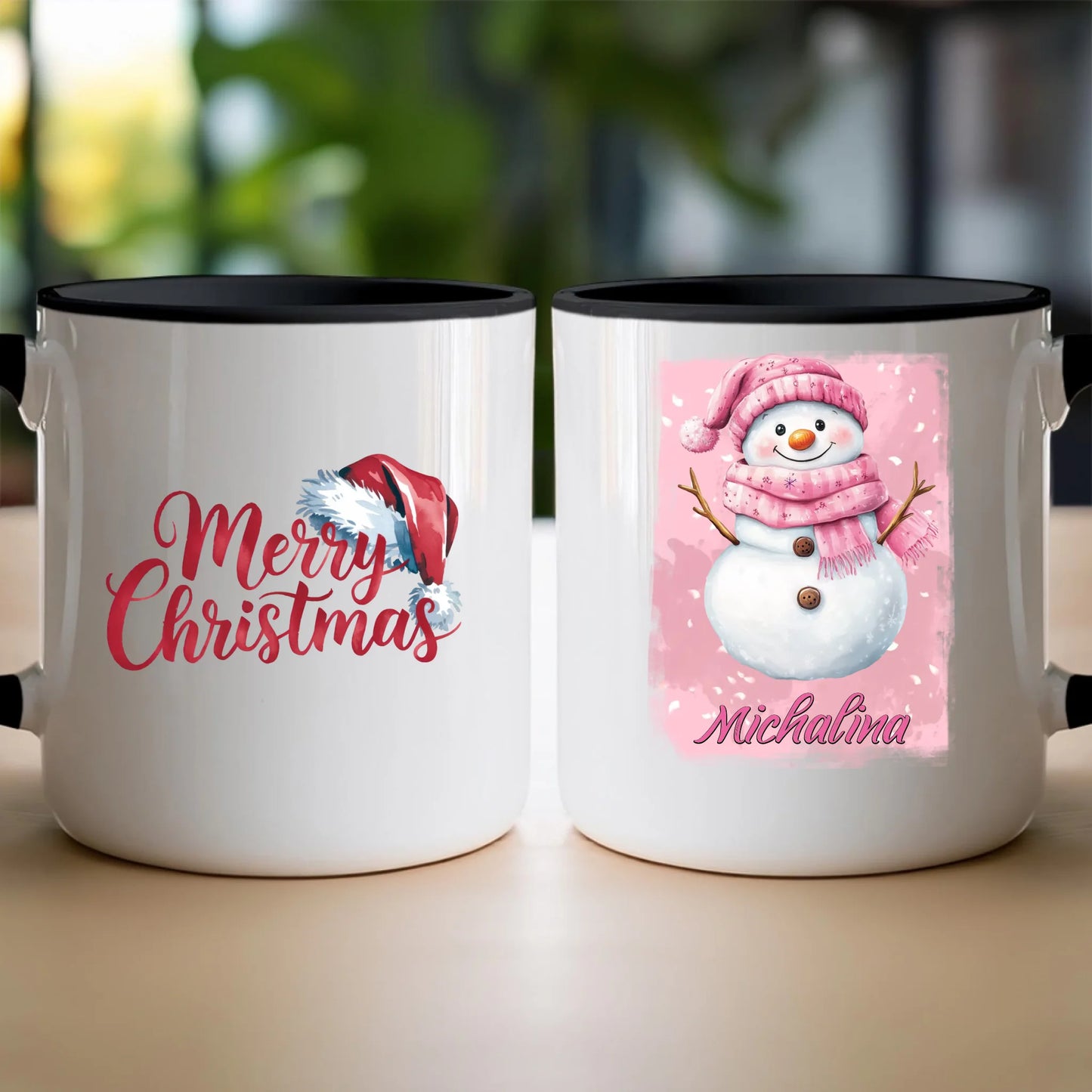 Kubek personalizowany świąteczny - Bałwanek #21