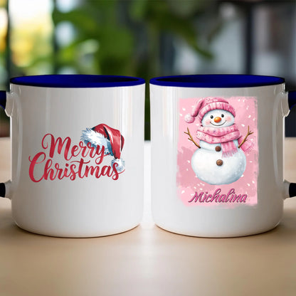 Kubek personalizowany świąteczny - Bałwanek #21