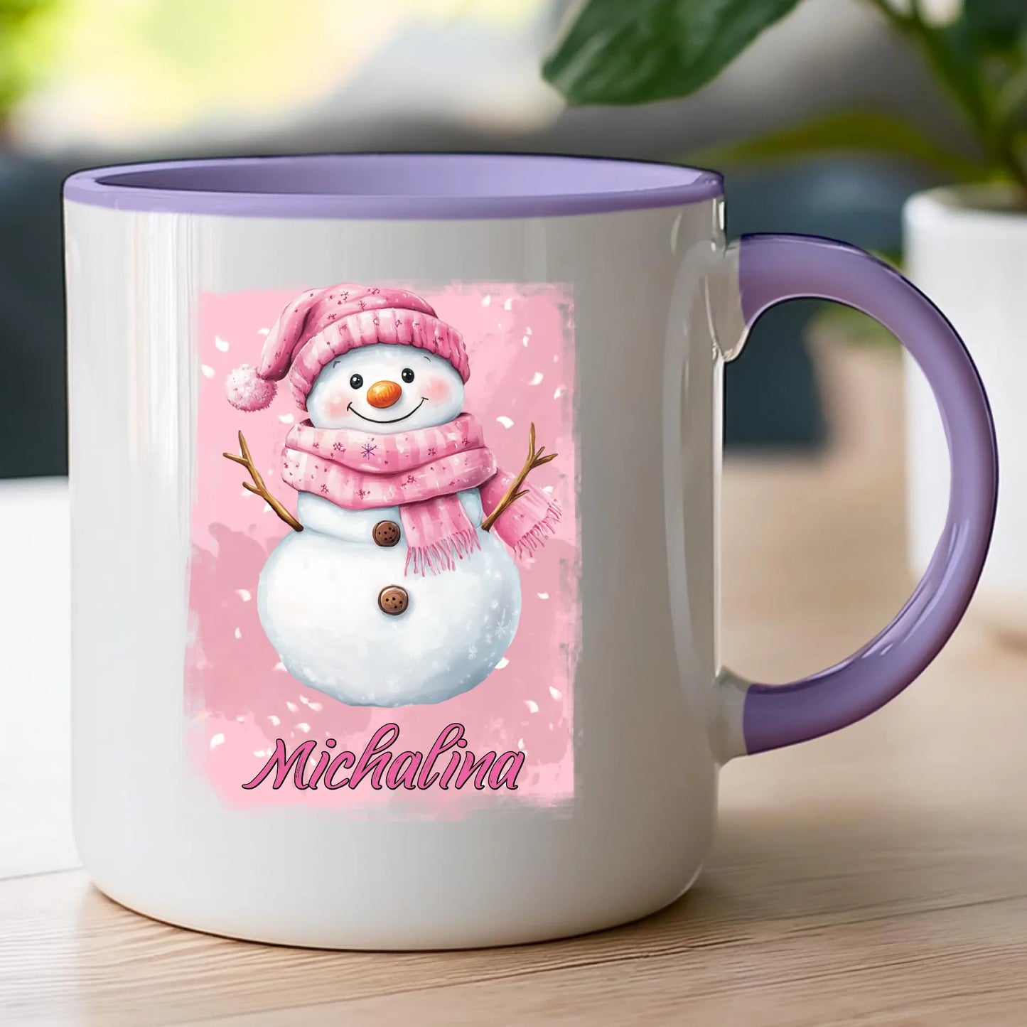 Kubek personalizowany świąteczny - Bałwanek #21