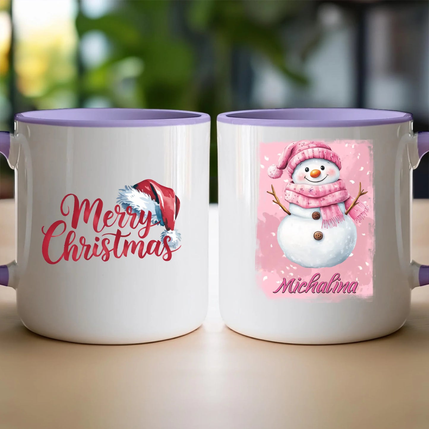 Kubek personalizowany świąteczny - Bałwanek #21