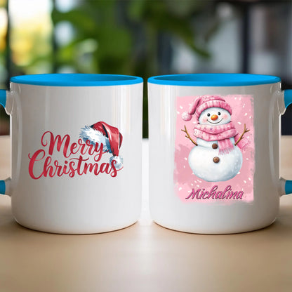 Kubek personalizowany świąteczny - Bałwanek #21