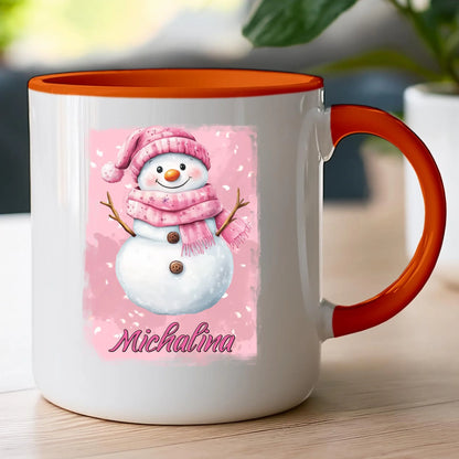 Kubek personalizowany świąteczny - Bałwanek #21