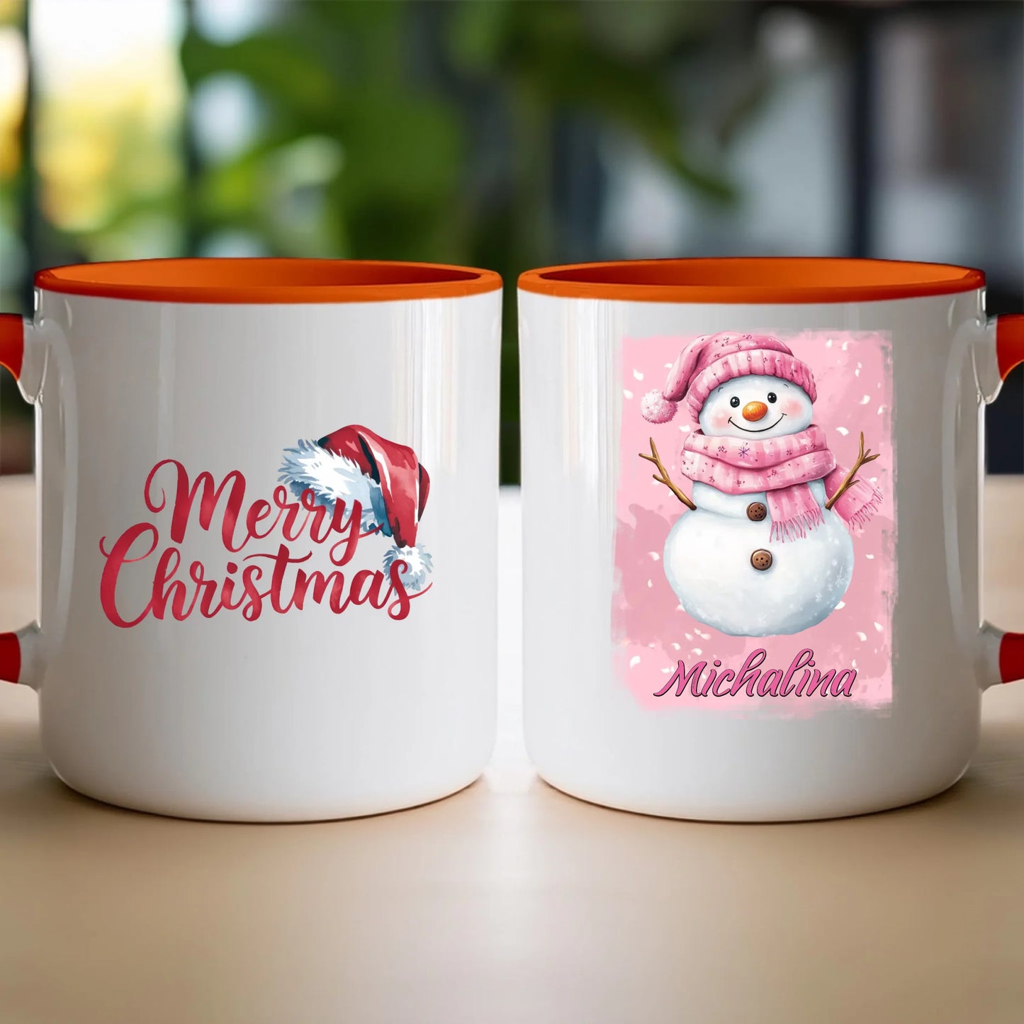 Kubek personalizowany świąteczny - Bałwanek #21