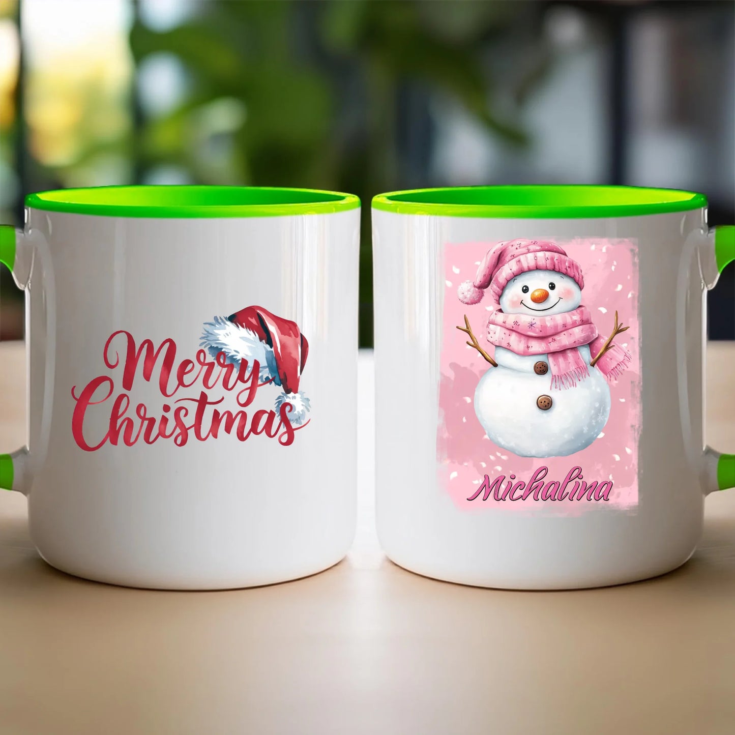 Kubek personalizowany świąteczny - Bałwanek #21