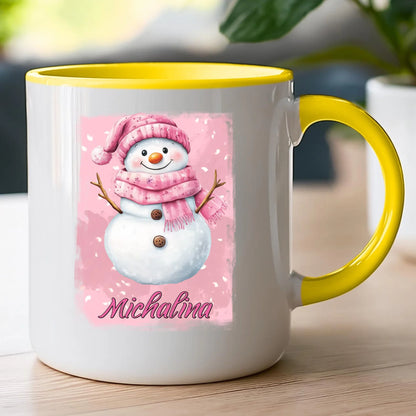 Kubek personalizowany świąteczny - Bałwanek #21