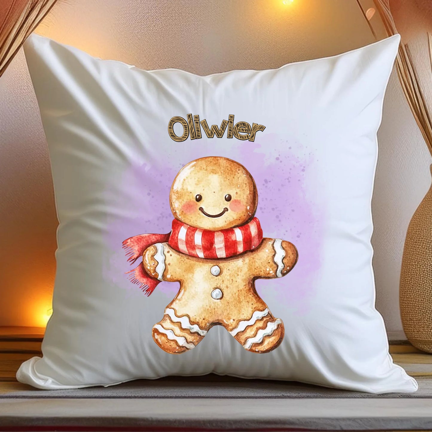 Poduszka personalizowana świąteczna - Pierniczek #20