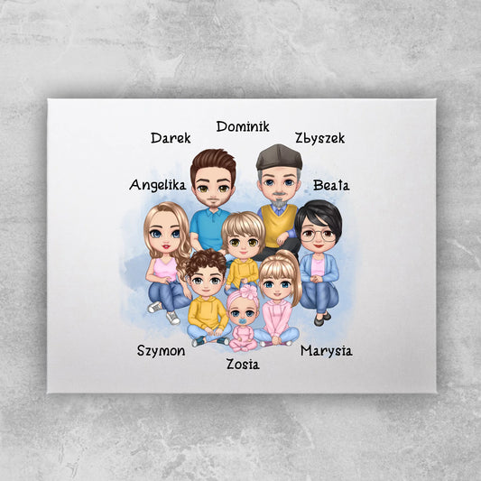 Obraz personalizowany dla rodziny #818