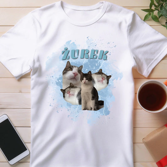 Koszulka Bootleg personalizowana - zdjęcia kotków #4567
