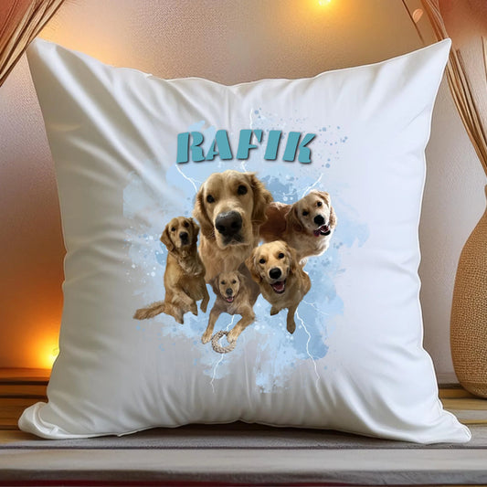 Poduszka Bootleg personalizowana - ze zdjęciami piesków #4570