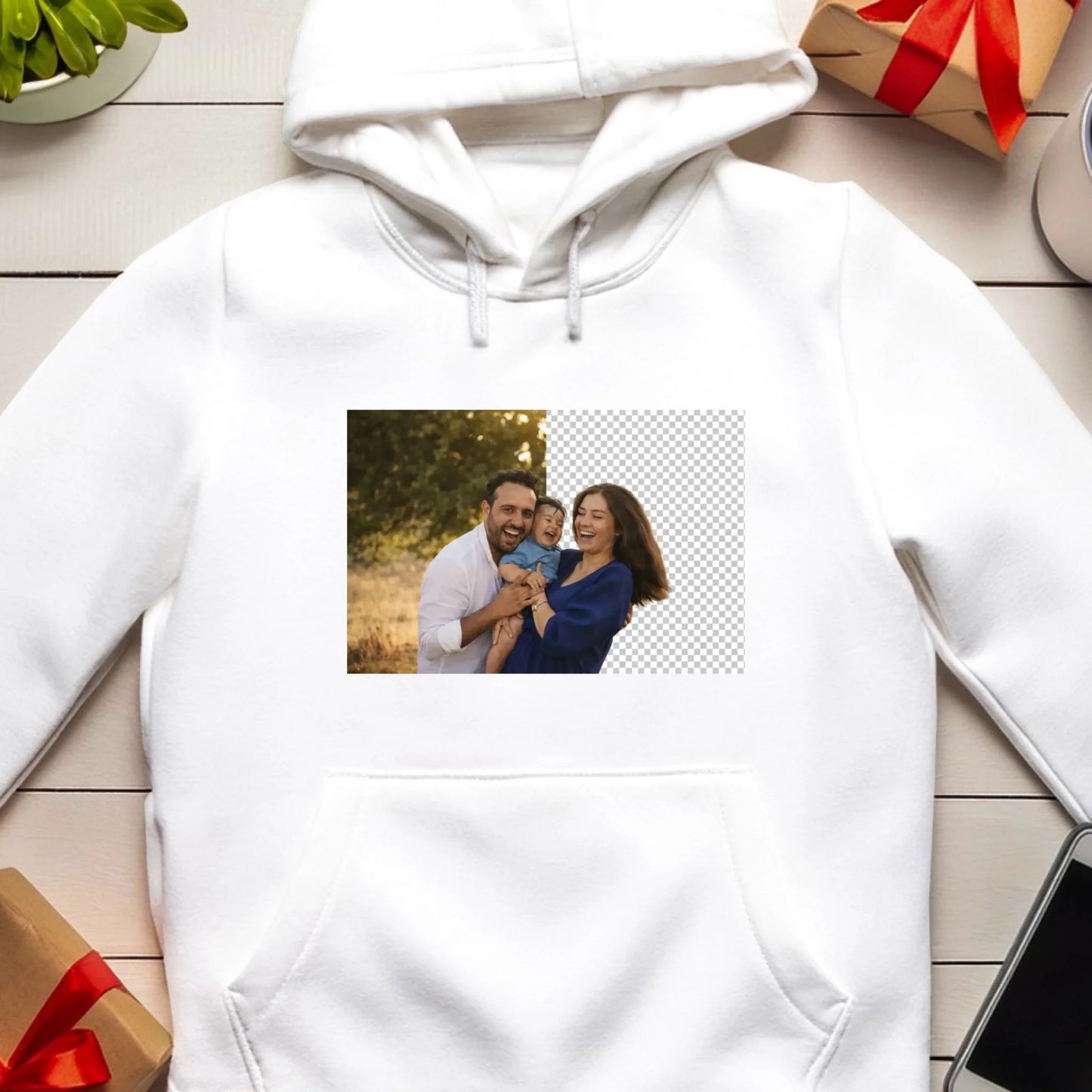 Bluza z własnym zdjęciem - usunięte tło [AI]