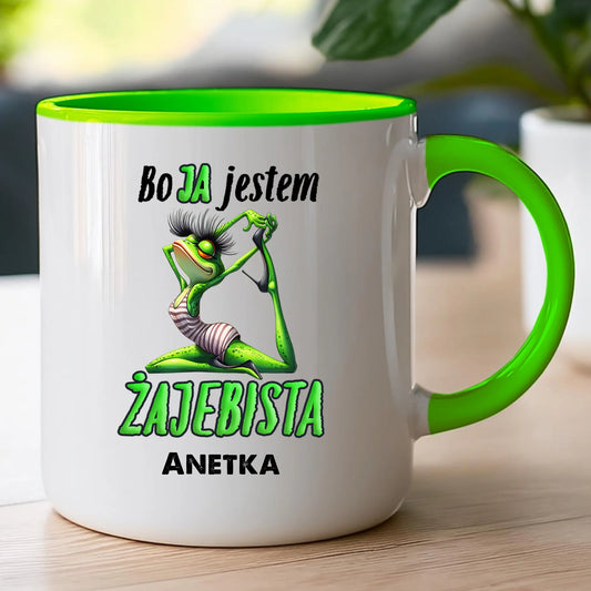 Kubek personalizowany na Dzień Kobiet - Żabunia #453
