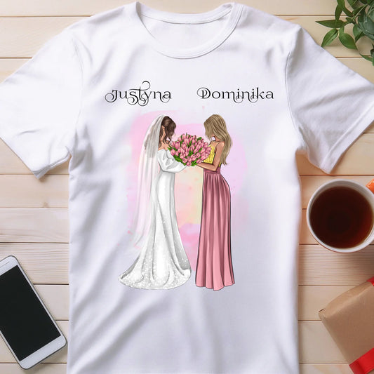 Koszulka personalizowana dla przyjaciółek - ślub #142
