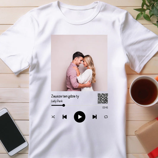Koszulka personalizowana dla par z piosenką #2
