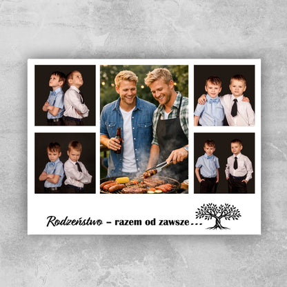 Personalizowany obraz ze zdjęciami dla rodzeństwa #4657