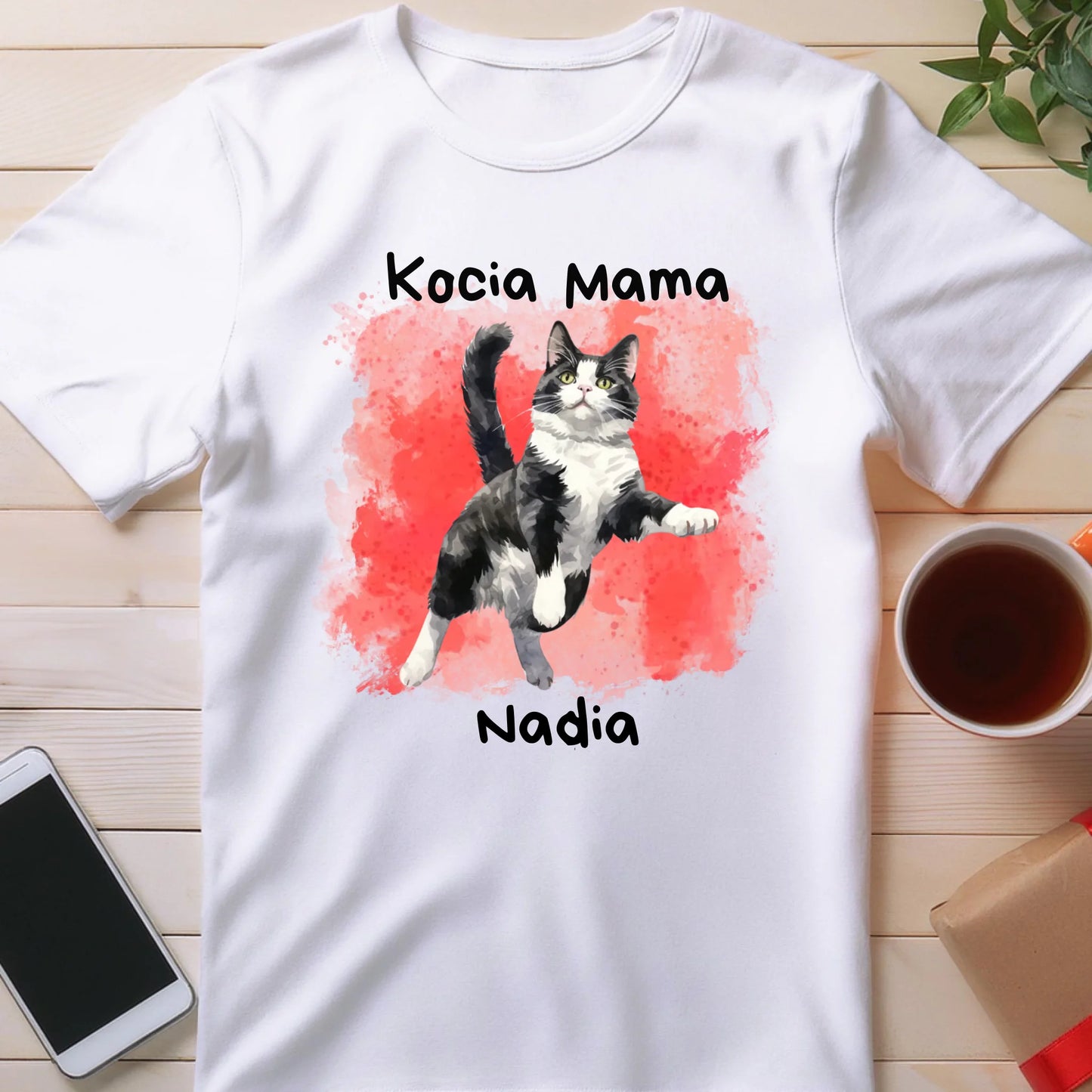Koszulka personalizowana - Kocia Mama #2143