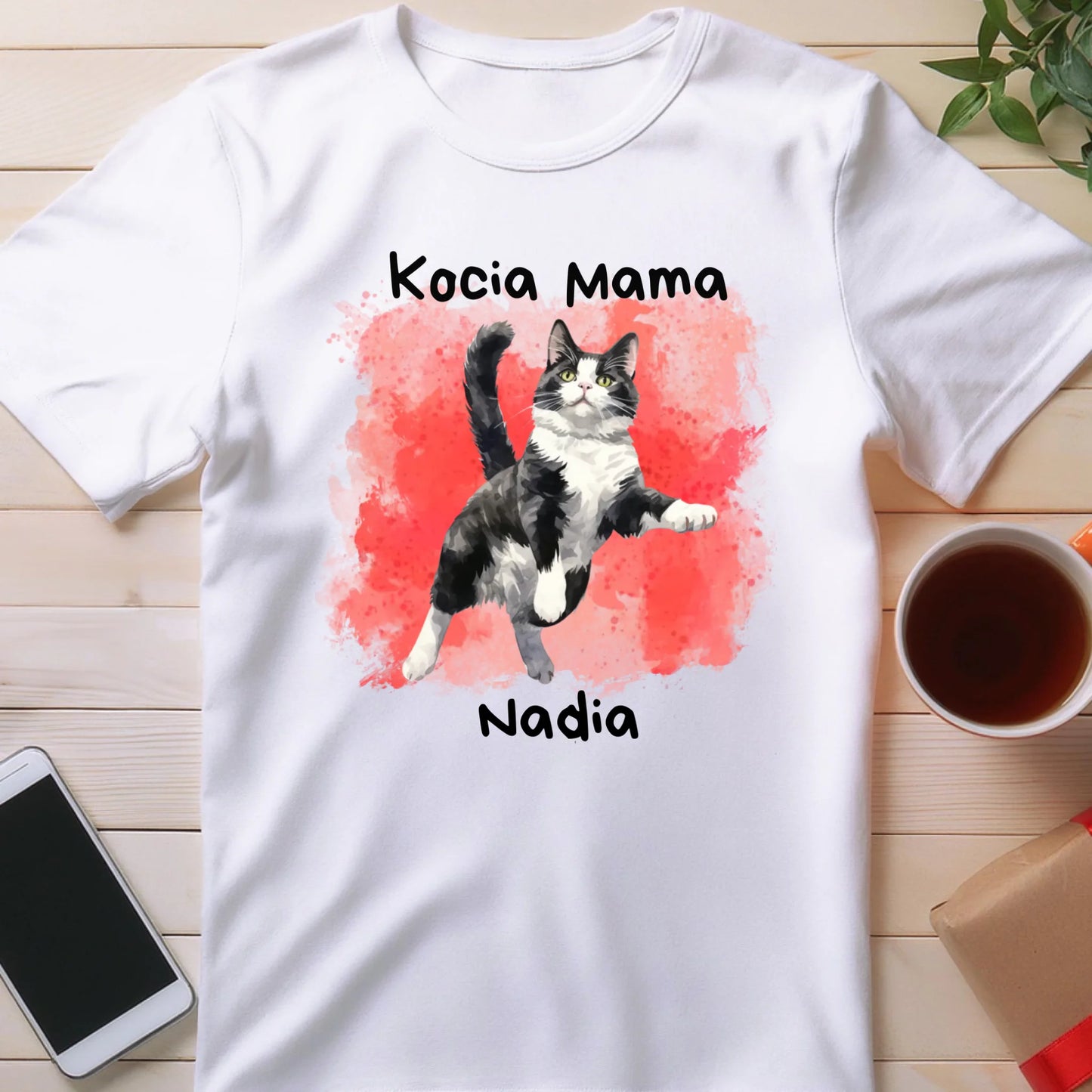 Koszulka personalizowana - Kocia Mama #2143