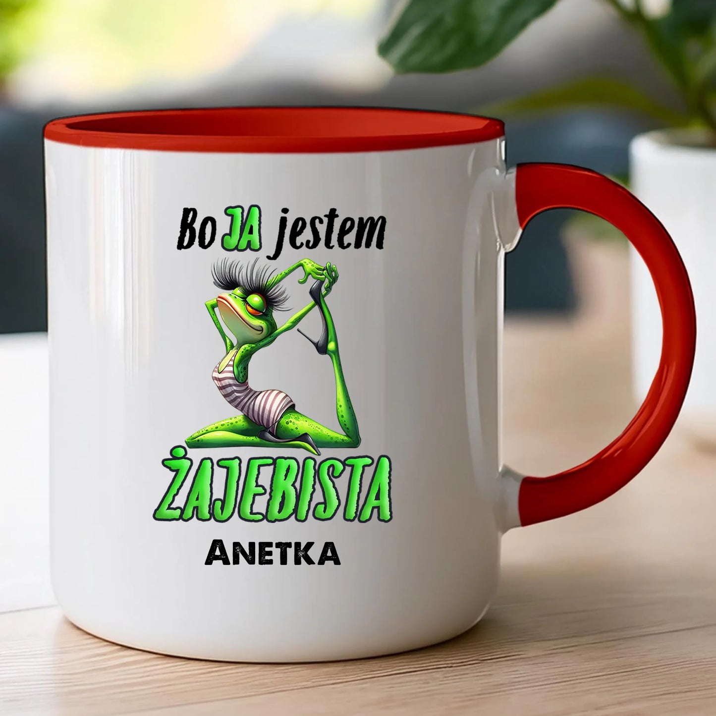Kubek personalizowany na Dzień Kobiet - Żabunia #453
