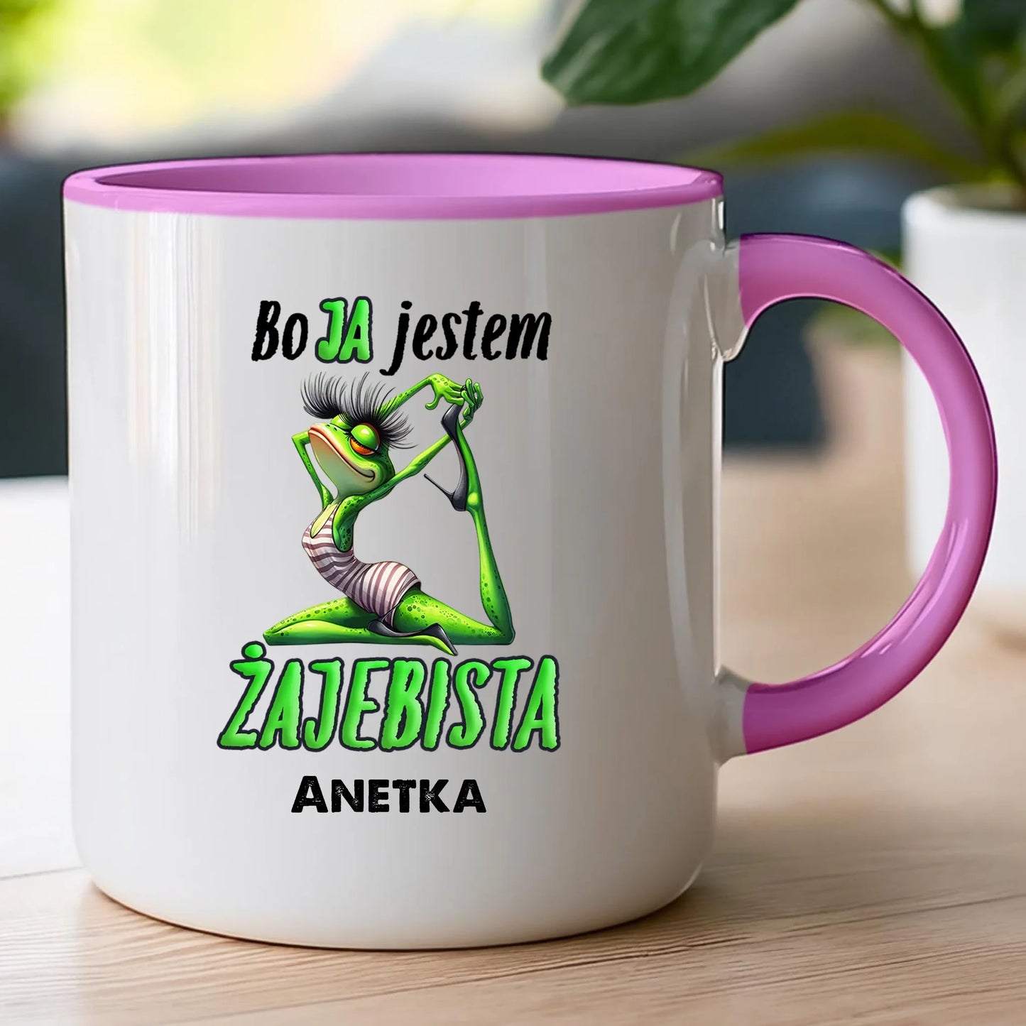 Kubek personalizowany na Dzień Kobiet - Żabunia #453