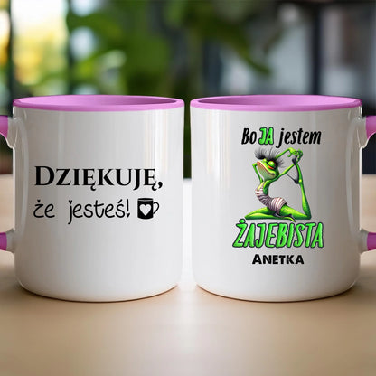Kubek personalizowany na Dzień Kobiet - Żabunia #453