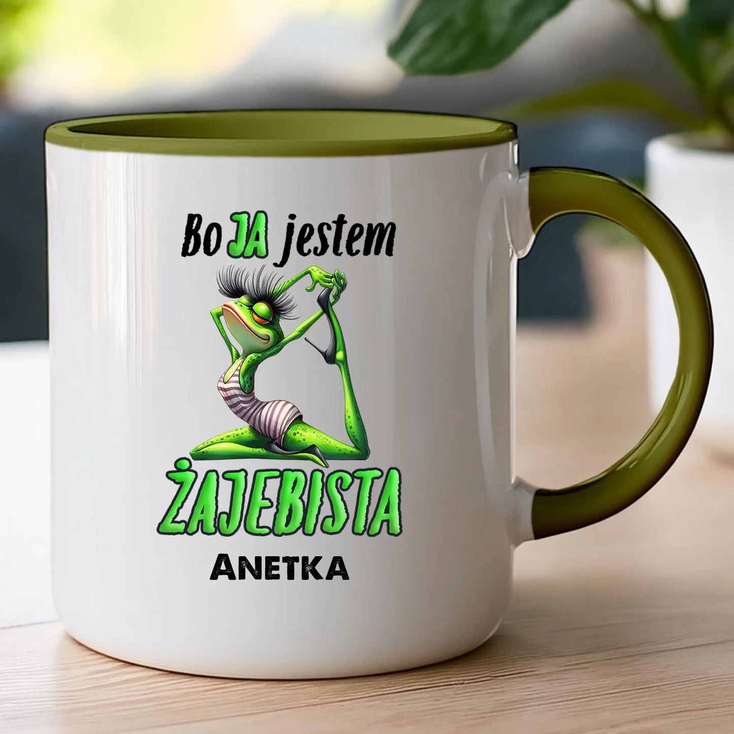 Kubek personalizowany na Dzień Kobiet - Żabunia #453